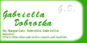 gabriella dobrotka business card